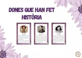 Vista previa - Tarjetas / Manipulativos - Dones que han fet història - Portada