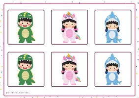 Vista previa - Tarjetas / Manipulativos - Juego de Memoria - Carnaval - página 3
