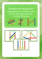 Vorschau - Arbeitsblätter - Eisstäbchenaufgaben 5 Stäbchen - Deckblatt
