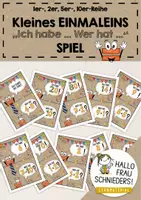 Vorschau - Stationenlernen - Kleines 1x1 – „Ich habe ... Wer hat ...“, 6 Spiel-Sets - Seite 1