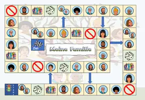 Vorschau - Spiele - Spielplan / Brettspiel "Meine Familie" mit Stammbaum - DaZ / Deutsch - Seite 1