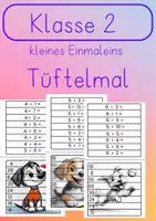 Vorschau - Spiele - kleines Einmaleins Übungsmaterial Tüftelmal - Deckblatt