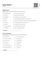 Vorschau - Arbeitsblätter - Gloria Steinem (Infotext und Übungen) - Seite 1