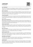 Vorschau - Arbeitsblätter - Judith Butler (Infotext und Übungen) - Deckblatt
