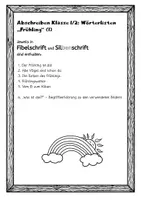 Vorschau - Arbeitsblätter - Abschreiben Klasse 1/2: Wörterlisten „Frühling“ (1) - Seite 2