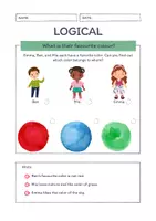Vorschau - Arbeitsblätter - Logicals Lesespiel Rätsel Englisch drei Schwierigkeitsgrade MIT Lösungen - Seite 3