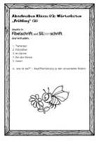 Vorschau - Arbeitsblätter - Abschreiben Klasse 1/2: Wörterlisten „Frühling“ (2) - Seite 2