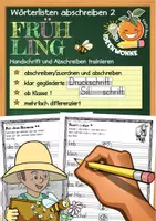 Vorschau - Arbeitsblätter - Abschreiben Klasse 1/2: Wörterlisten „Frühling“ (2) - Deckblatt