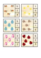 Vorschau - Fördermaterial/Inklusion - 36 Klammerkarten Frühling ZR 1-6 Ziffer - Seite 3