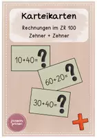 Vorschau - Aufgabenkarten - Materialpaket Rechnungen im ZR 100 - Seite 1
