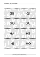 Vorschau - Fördermaterial/Inklusion - Silbenkarten Grossbuchstaben Erstes Lesen Silben Kleinbuchstaben 1. Klasse - Seite 3