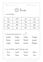 Vorschau - Arbeitsblätter - Leseblatt Eu eu Klasse 1 - Seite 3