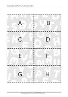 Vorschau - Fördermaterial/Inklusion - Buchstabenkarten zum Ausdrucken kostenlos - Seite 1