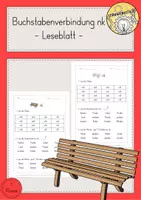 Vorschau - Arbeitsblätter - Leseblatt nk Klasse 1 - Deckblatt