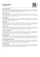 Vorschau - Arbeitsblätter - Thomas Edison (Infotext und Übungen) - Deckblatt