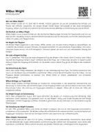 Vorschau - Arbeitsblätter - Wilbur Wright (Infotext und Übungen) - Deckblatt