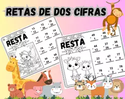 Vista previa - Hojas de trabajo - resta de dos cifras - Portada