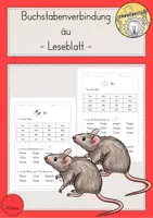 Vorschau - Arbeitsblätter - Leseblatt äu Klasse 1 - Deckblatt