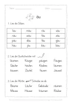 Vorschau - Arbeitsblätter - Leseblatt äu Klasse 1 - Seite 3