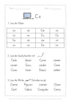 Vorschau - Arbeitsblätter - Leseblatt Cc Klasse 1 - Seite 2