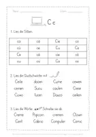 Vorschau - Arbeitsblätter - Leseblatt Cc Klasse 1 - Seite 3