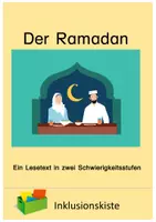 Vorschau - Arbeitsblätter - Lesetext in zwei Stufen: Der Ramadan - Deckblatt