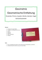 Vorschau - Merkblätter - Geometrische Formen dreidimensional, Entfaltung - Seite 1