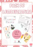 Vista previa - Unidades / Secuencias / Situaciones de Aprendizaje - Pack de lectoescritura con juegos manipulativos - Portada