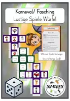 Vorschau - Spiele - Fasching / Karneval - Lustige Spiele - Deckblatt