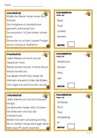 Vorschau - Arbeitsblätter - Leseband: Stolpersätze Bienen mit interaktivem Quiz - Seite 3
