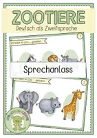 Vorschau - Fördermaterial/Inklusion - ZOOTIERE Sprechanlass - Deckblatt