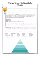 Vorschau - Arbeitsblätter - Wertepyramide - Deckblatt