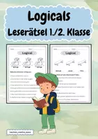 Vorschau - Arbeitsblätter - Logicals: Leserätsel für 1. und 2. Klasse - Deckblatt