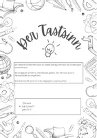Vorschau - Arbeitsblätter - Arbeitsheft Tastsinn mit Versuchen und Lösungen - Deckblatt