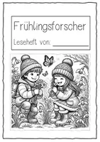 Vorschau - Arbeitsblätter - Leseheft Frühlingsforscher - Deckblatt