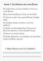 Vorschau - Arbeitsblätter - Leseheft Frühlingsforscher - Seite 1