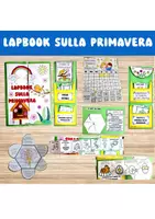 anteprima - Esercizi - 🌸 Lapbook sulla Primavera - Pagina di copertina