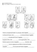Vorschau - Arbeitsblätter - Arbeitsblätter - la famille et adjectifs possessifs / Familie und Possessivpronomen - Deckblatt