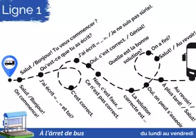Vorschau - Arbeitsblätter - Lerntempoduett - Arrêt de bus - Deckblatt