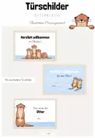 Vorschau - Poster - Classroom-Management: Türschilder für deine Otterklasse (Kl. 1-4) - Deckblatt