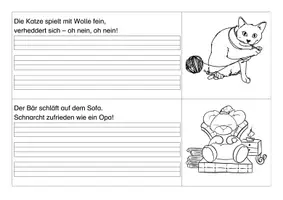 Vorschau - Arbeitsblätter - Schönschreibaufgaben: Reime abschreiben - Seite 1