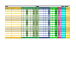 Vorschau - Anderer Materialtyp - Notenlisten: editierbare Excel-Vorlagen - Seite 3