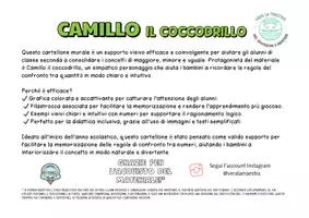 anteprima - Materiale di supporto/inclusione - Camillo il Coccodrillo e i Segreti del Confronto: maggiore, minore, uguale - Pagina 1