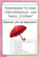 Vorschau - Stundenentwürfe - Unterrichtsbesuch zum Erzählen - 1. Klasse | komplette Sequenz - Deckblatt