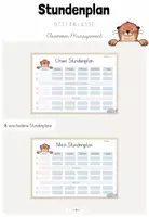 Vorschau - Anderer Materialtyp - Classroom-Management: 8 Stundenplan-Vorlagen für deine Otterklasse - Deckblatt