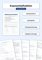 Vorschau - Arbeitsblätter - Kurvendiskussion (Funktionenschar | Exponentialfunktion) - Deckblatt