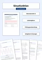 Vorschau - Arbeitsblätter - Kurvendiskussion (Funktionenschar | Sinusfunktion) - Deckblatt
