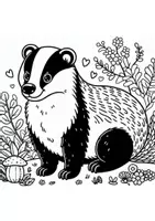 Vorschau - Mal- und Bastelvorlagen - Ausmalbilder heimische Tiere (90 Bilder) - Seite 1