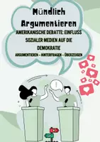 Vorschau - Arbeitsblätter - Amerikanische Debatte - Beeinflussen soziale Medien die politische Meinungsbildung - Deckblatt
