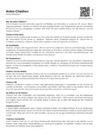 Vorschau - Arbeitsblätter - Anton Chekhov (Infotext und Übungen) - Deckblatt